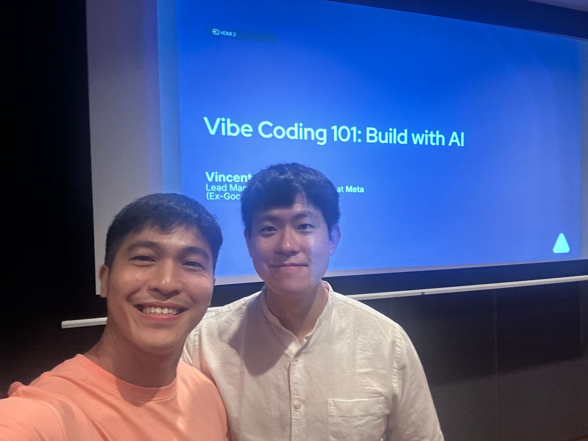 Vincent with workshop attendee